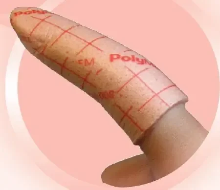 PolyMem – Foam Dressing 2.6 to 3.0 Inch Circumference Finger / Toe Non-Adhesive without Border NonSterile – 4403