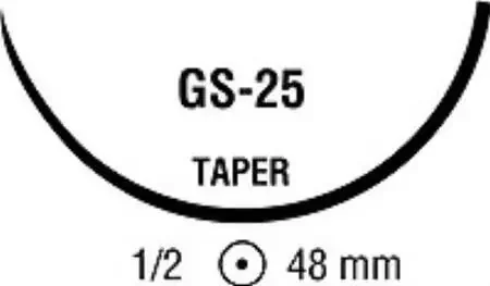 Polysorb – Suture with Needle Absorbable Coated Undyed Suture Braided Polyester Size 1 36 Inch Suture 1-Needle 48 mm Length 1/2 Circle Taper Point Needle – CL-975