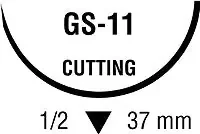 Polysorb – Suture with Needle Absorbable Coated Violet Suture Braided Polyester Size 0 36 Inch Suture 1-Needle 37 mm Length 1/2 Circle Reverse Cutting Needle – CL-917