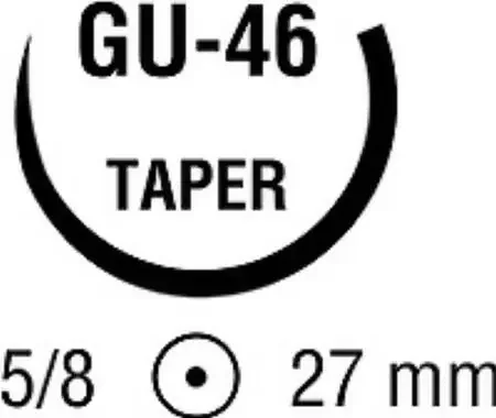 Polysorb – Suture with Needle Absorbable Coated Violet Suture Braided Polyester Size 2 – 0 30 Inch Suture 1-Needle 27 mm Length 5/8 Circle Taper Point Needle – UL-878