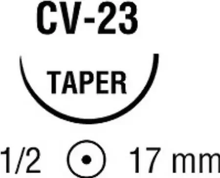 Polysorb – Suture with Needle Absorbable Coated Violet Suture Braided Polyester Size 4 – 0 30 Inch Suture 1-Needle 17 mm Length 1/2 Circle Taper Point Needle – UL-203