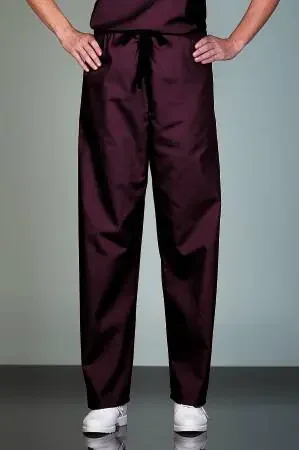Poplin – Scrub Pants Large Burgundy Unisex – 78841-L