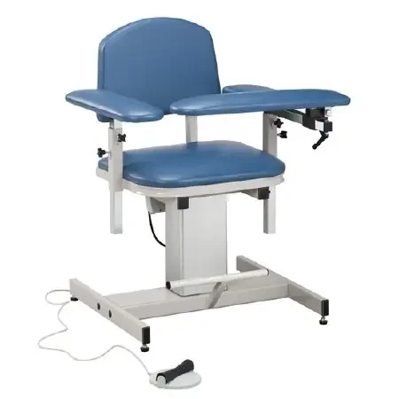 Power Series – Blood Drawing Chair Padded Flip Up Arm Warm Gray – 6341-3WG