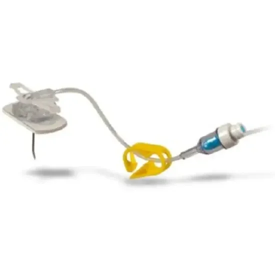 PowerLoc EZ – Huber Infusion Set 19 Gauge 1 Inch 7 Inch Tubing Without Port – SH19-100
