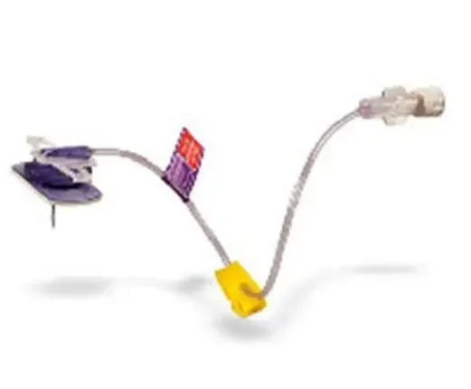 PowerLoc EZ – Huber Infusion Set 20 Gauge 1 Inch 8 Inch Tubing Y-Site Injection Port – SH20-100Y
