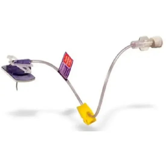 PowerLoc EZ – Huber Infusion Set 22 Gauge 1 Inch 7 Inch Tubing Without Port – SH22-100