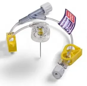 PowerLoc Max – Huber Infusion Kits 19 Gauge 1 Inch 8 Inch Tubing Without Port – 2141910