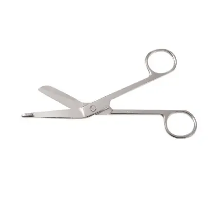 Precision – Bandage Scissors Lister 5-1/2 Inch Length Stainless Steel Finger Ring Handle Angled Blunt Tip / Blunt Tip – 25-702-000
