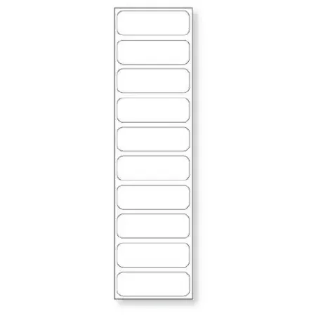 Precision Dynamics – Blank Label Anesthesia Label White Synthetic 1/2 X 1-1/2 Inch – STER-29