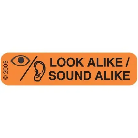 Precision Dynamics – Pre-Printed Label Advisory Label Orange Paper Contaminated Black Caution 1-9/16 Inch – 1-810