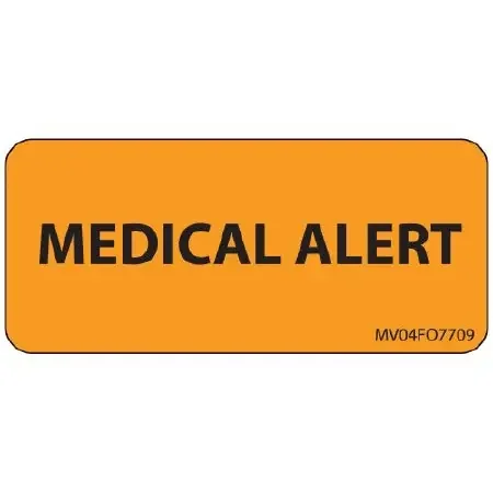 Precision Dynamics – Pre-Printed Label Anesthesia Label Orange – MV04FO7709