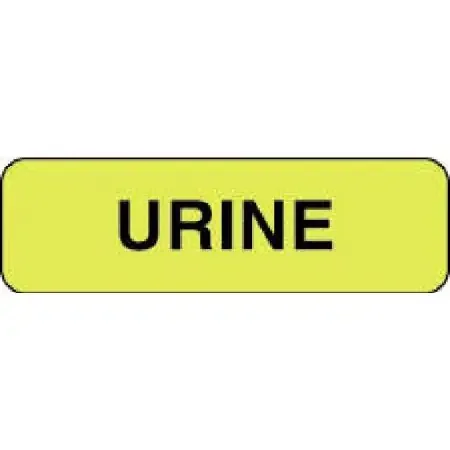 Precision Dynamics – Pre-Printed Label Laboratory Use Yellow Paper Urine Black Lab / Specimen 3/8 X 1-1/4 Inch – 59707018