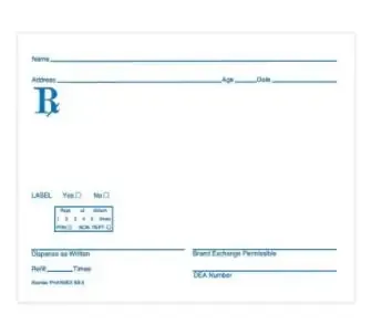 Precision Dynamics – Prescription Pad 4 X 5 Inch, White Paper – SB-5