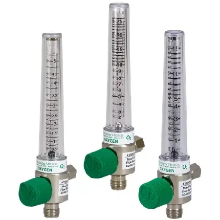 Precision Medical – Chrome Flowmeter 0 to 3 LPM Increment – 1MFA3005