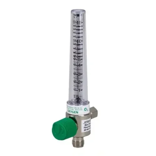 Precision Medical – Oxygen Flowmeter Adjustable 0 – 15 LPM DISS Female Hex Nut Adapter – 1MFA1002