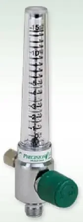 Precision Medical – Oxygen Flowmeter Adjustable 0 – 15 LPM Y Block Assembly Chemetron Adapter – Y1MFA1006