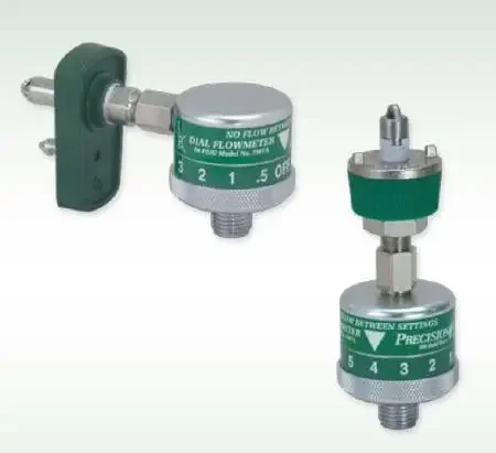 Precision Medical – Oxygen Flowmeter Dial 0 – 15 LPM 1/8 Inch NPT Female Connector – 7MFA1001