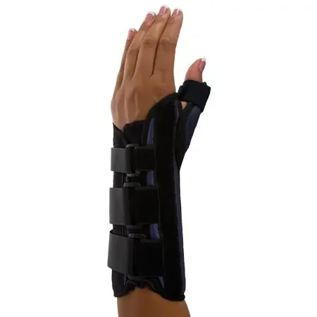 Premier – Wrist Brace with Thumb Spica Aluminium / Foam / Nylon / Plastic / Polyester Left Hand Black Medium – 08144553