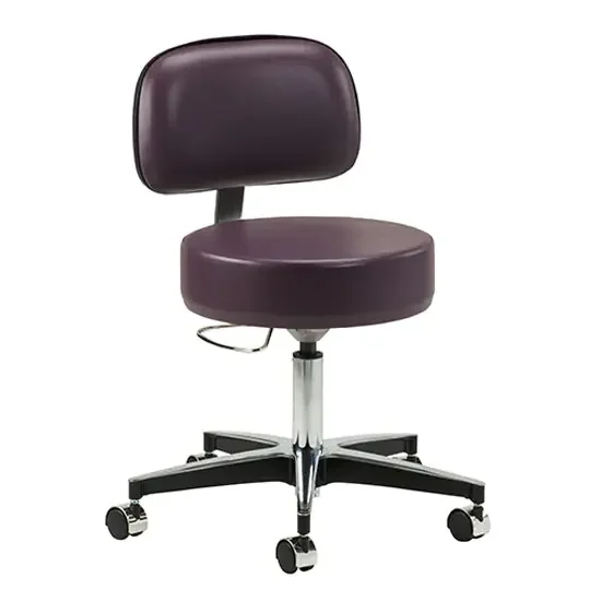Premier Series – Exam Stool Upholstered Back Pneumatic Height Adjustment Desert Tan – 2156-21-3DT