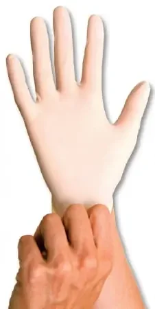 PremierPro – Exam Glove Large NonSterile Latex Standard Cuff Length Fully Textured Cream Not Chemo Approved – 4604