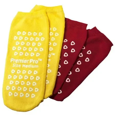 PremierPro – Fall Management Slipper Socks Medium Yellow Above the Ankle – 2922