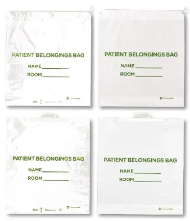 PremierPro – Patient Belongings Bag 18 X 20 Inch Polyethylene Snap Closure White – 6727