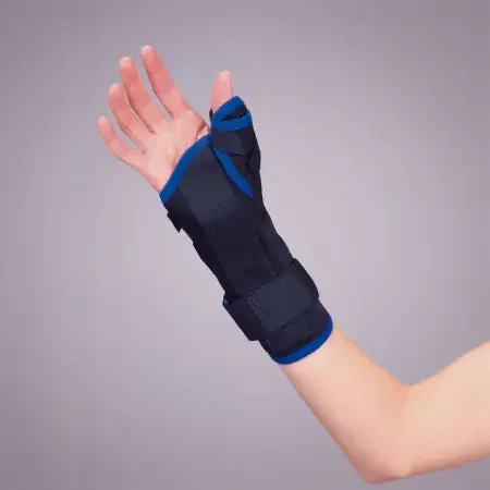 Premium – Wrist / Thumb Brace Low Profile Tietex Right Hand Black Large – 350LR