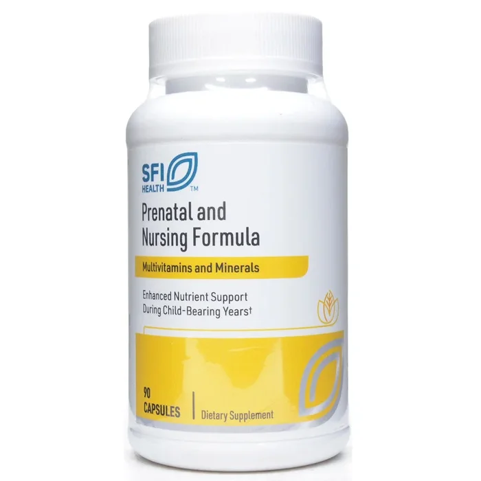 Prenatal and Nursing Formula 90 caps By Klaire Labs/SFI Health