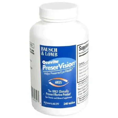 PreserVision Areds – Multivitamin Supplement Vitamin A / Vitamin E / Ascorbic Acid 14320 IU – 200 IU – 226 mg Strength Tablet 240 per Bottle – 32420843272