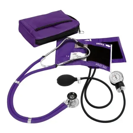 Prestige Medical – Aneroid Sphygmomanometer Combo Kit For Nurses and Students Adult Size Nylon Cuff Sprague Rappaport Stethoscope – A2-PUR
