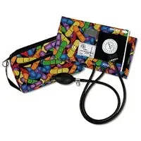 Prestige Medical – Aneroid Sphygmomanometer Unit 2-Tubes Adult Large Cuff – 882-BLK
