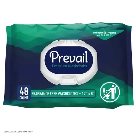 Prevail – Personal Wipe Soft Pack Aloe / Vitamin E / Chamomile Unscented 48 Count – WW-810