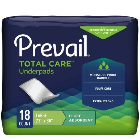 Prevail – Underpad 23 X 36 Inch Disposable Fluff Light Absorbency – PV-418