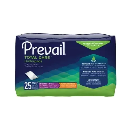 Prevail Total Care – Underpad 30 X 30 Inch Disposable Heavy Absorbency – UP-100/1