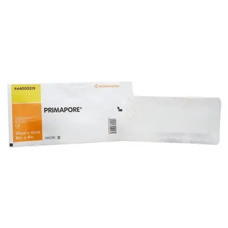 Primapore – Adhesive Dressing 4 X 8 Inch Polyester Rectangle White Sterile – 66000319
