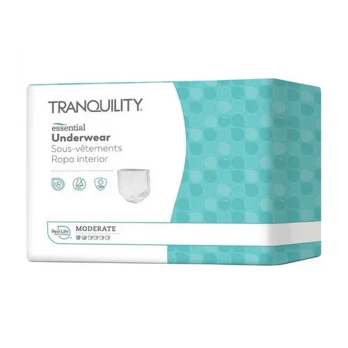 Principle Business Enterprises, Unisex Adult Absorbent Underwear ComfortCare Pull On with Tear Away Seams X-Large Disposable Moderat, Count of 25