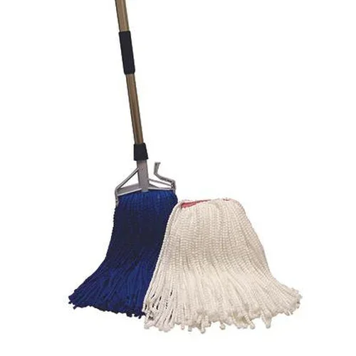 Pro Advantage Microfiber Cut End Wet Mop, Large, White, 5″
