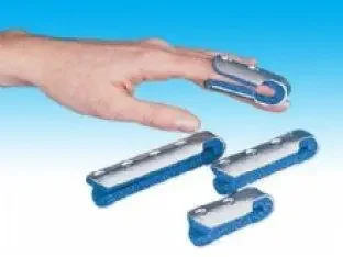 ProCare – Finger Splint Small Without Fastening Left or Right Hand Blue / Silver – 79-71023