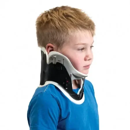 ProCare – Rigid Cervical Collar Preformed Pediatric Child Size One-Piece / Trachea Opening 1-1/2 to 2 Inch Height 8 to 18 Inch Neck Circumference – 79-83130