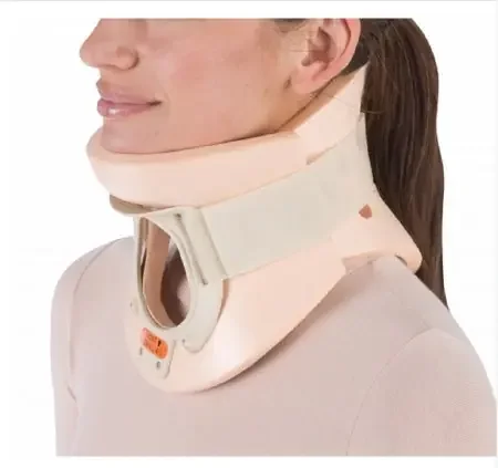 ProCare California – Rigid Cervical Collar Preformed Adult Large Two-Piece / Trachea Opening 2-1/4 Inch Height 16 to 19 Inch Neck Circumference – 79-83127