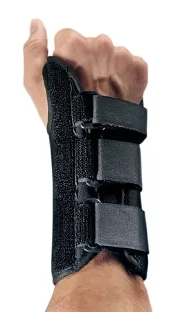 ProCare ComfortFORM – Wrist Brace with Thumb Spica Aluminum / Spandex Right Hand Black Large – 81-87307