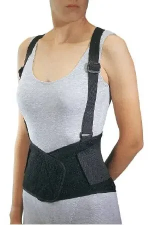 PROCARE Industrial – Worker Back Support with Suspenders 3X-Large Hook and Loop Closure 56 to 64 Inch Waist Circumference 8 Inch Height Adult – 79-89149L