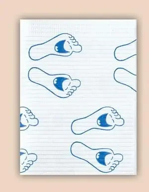 Professional Regular – Procedure Towel 13 W X 19 L Inch Happy Feet Print NonSterile – WTXFP