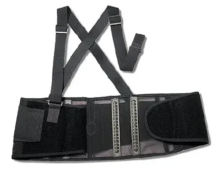 ProFlex 1100SF Standard – Worker Back Support with Suspenders 4X-Large Hook and Loop Closure 52 to 58 Inch Waist Circumference 8 Inch Height Adult – 11608