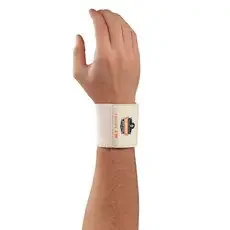 ProFlex 400 Universal – Wrist Support Wraparound / Wristlet Elastic Left or Right Wrist Tan One Size Fits Most – 72103