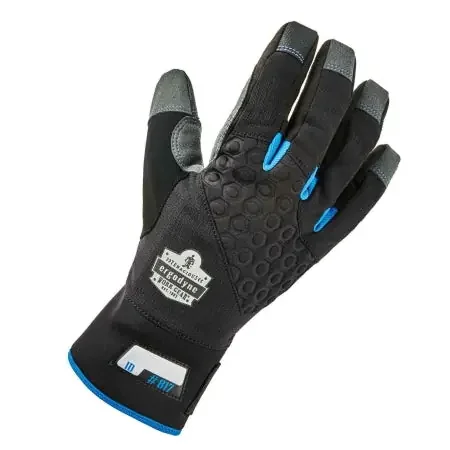 ProFlex 817 Reinforced Thermal – Utility Glove Small Synthetic Leather / Thinsulate Black / Gray Wrist Length Hemmed Cuff NonSterile – 17352