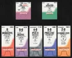 Prolene – Suture with Needle Nonabsorbable Uncoated Clear Suture Monofilament Polypropylene Suture Size 5 – 0 18 Inch Suture 1-Needle 13 mm Length 3/8 Circle Precision Point – Reverse Cutting Needle – 8605G