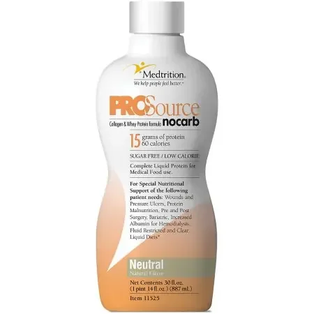ProSource NoCarb – Protein Supplement Unflavored 30 oz. Bottle Concentrate – 11525