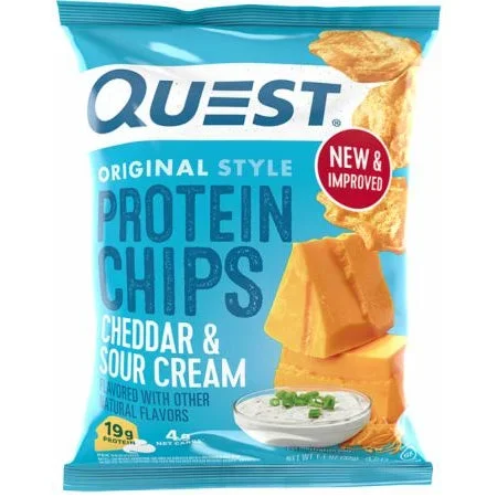 Protein Chips , 12 Bags Cheddar & Sour Cream