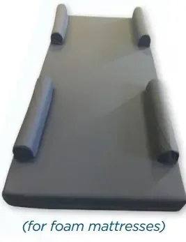 Protekt – Raised Rail Mattress Overlay Raised Perimeter Type 42 W X 80 D X 9 H Inch For Foam Mattresses – 80099-Z42